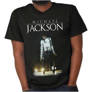 Michael Jackson Bad Tour Toe Stand Graphic T Shirt Men or Women(Black)