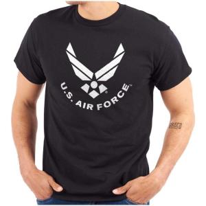 US Air Force Official USAF Symbol Graphic T Shirt Men or Women(Black)