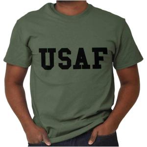 United States Army Military Graphic T Shirt Men or Women(Usaf – Military Green)