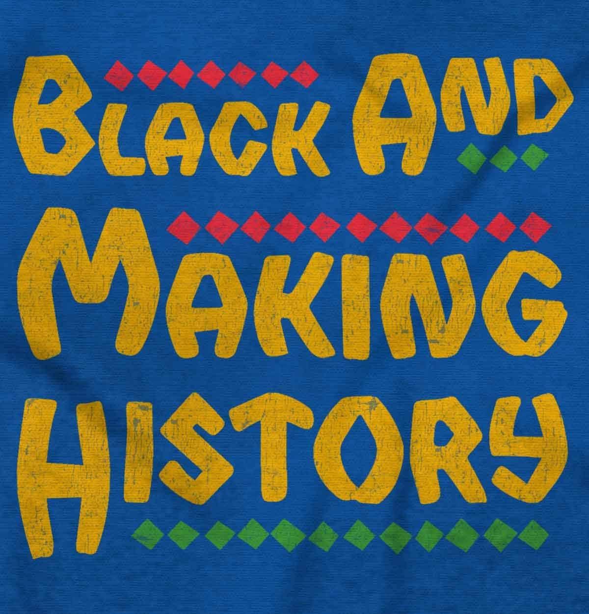 imageBrisco Brands Black and Making History BHM Pride Hoodie Sweatshirt Women MenRoyal