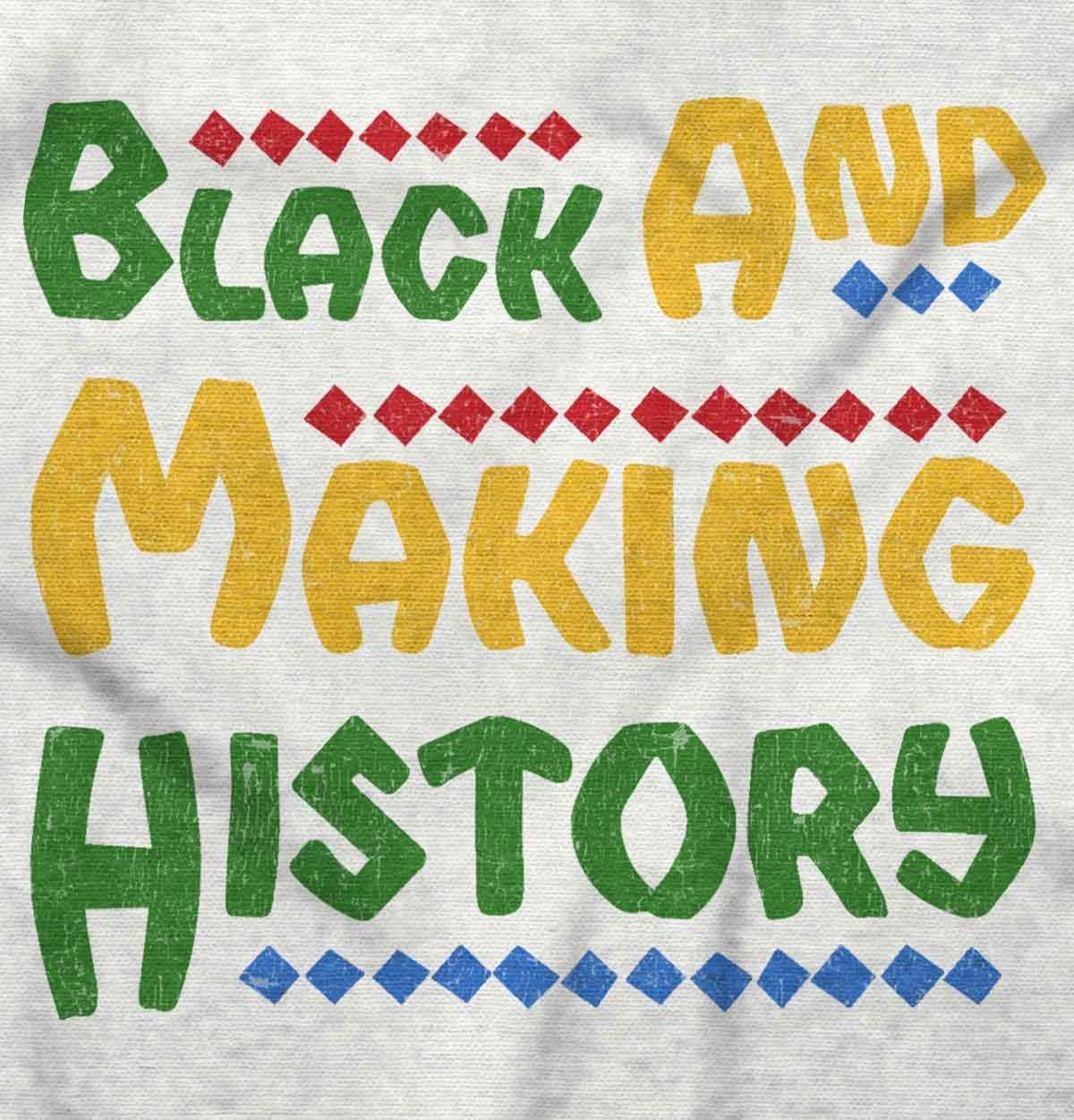 imageBrisco Brands Black and Making History BHM Pride Hoodie Sweatshirt Women MenWhite