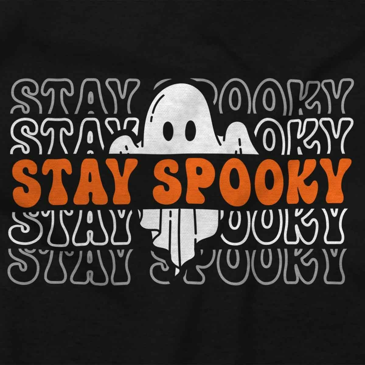 imageBrisco Brands Halloween Ghost Stay Spooky Gradient Graphic T Shirt Men or WomenBlack