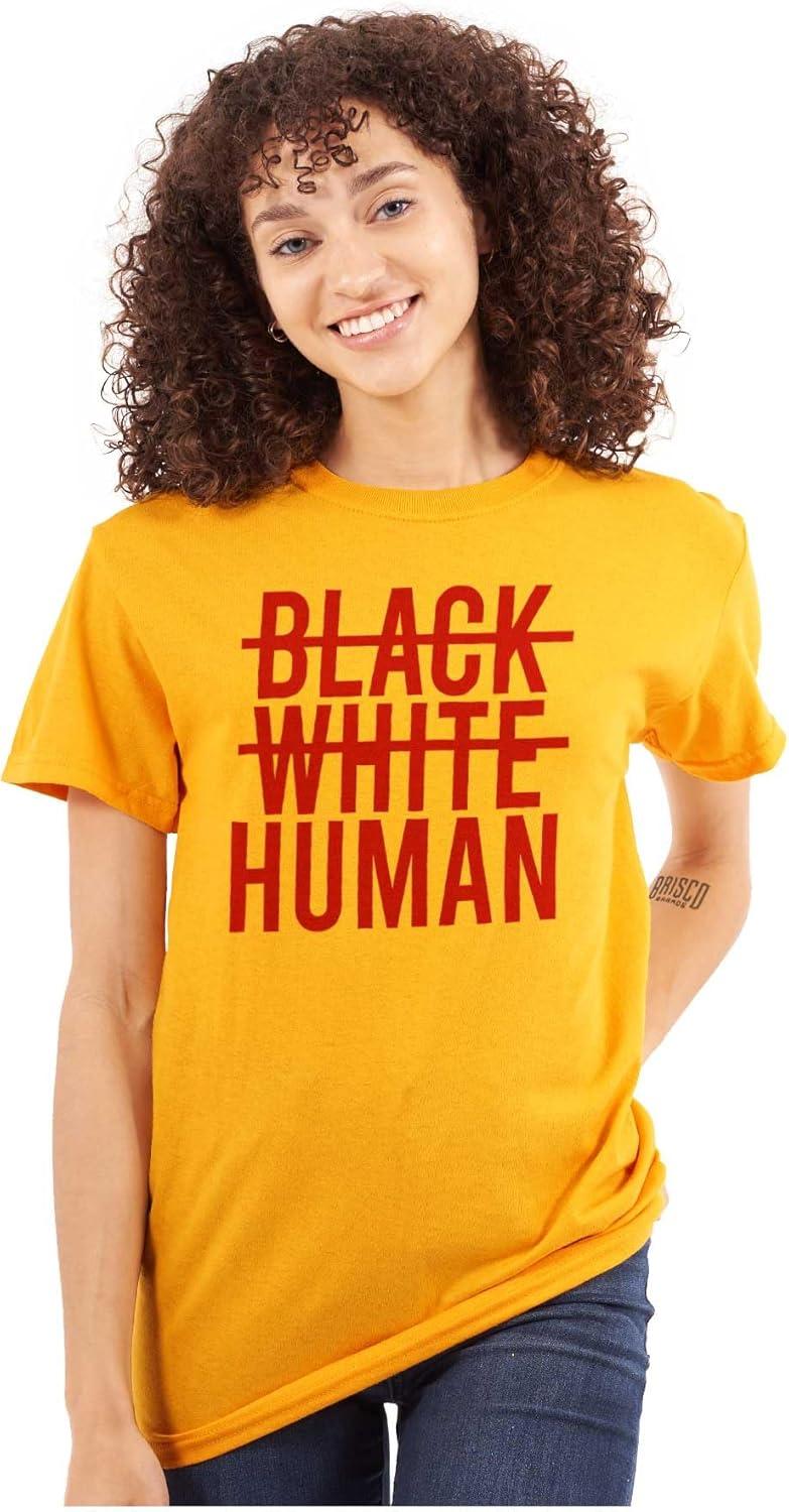 imageBrisco Brands Race Equality Human Rights Black Life Graphic T Shirt Men or WomenGold