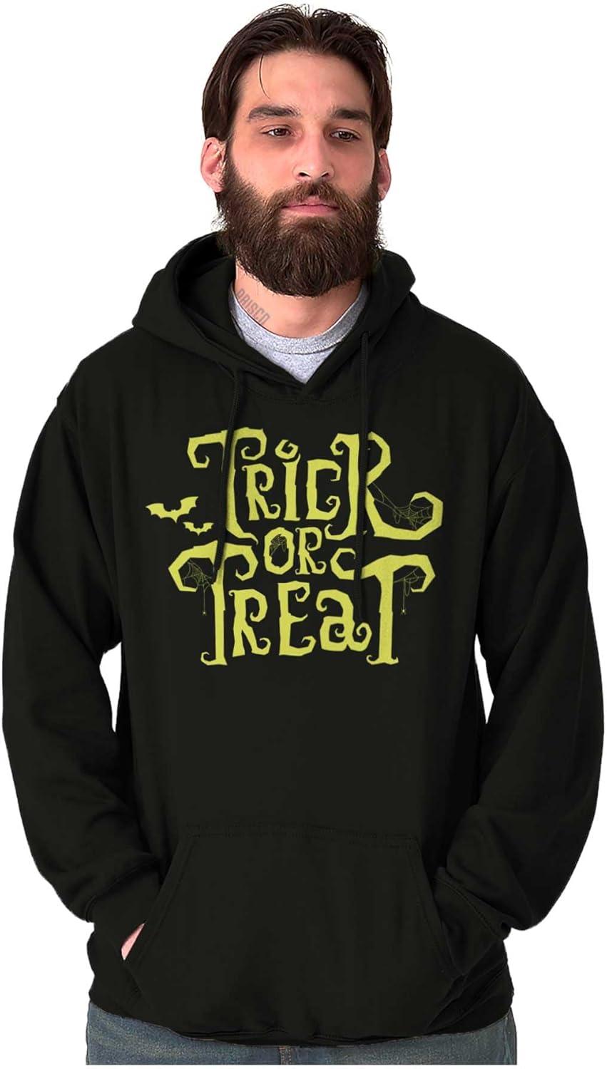 imageBrisco Brands Spooky Halloween Trick or Treat Hoodie Sweatshirt Women MenBlack