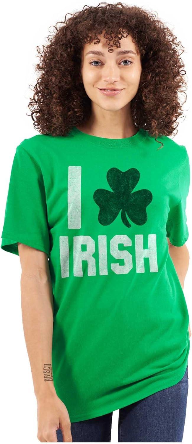imageBrisco Brands St Patricks Day Irish Pride Shamrock Graphic T Shirt Men or WomenIrish Green
