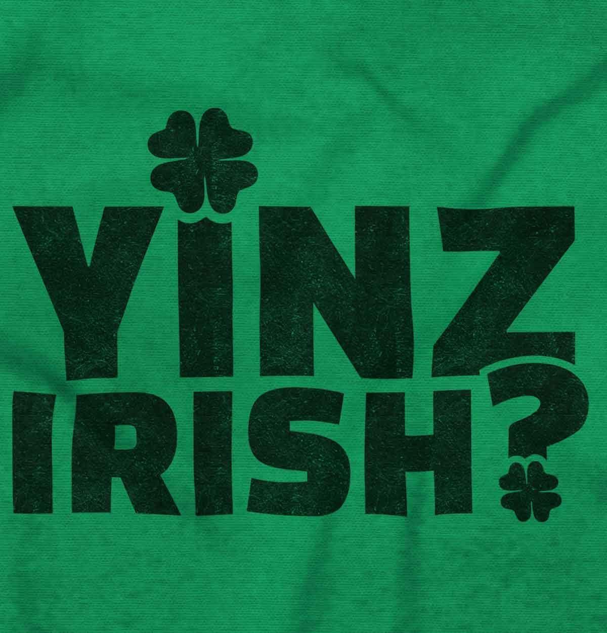 imageBrisco Brands Yinz Irish Funny St Patricks Day Hoodie Sweatshirt Women MenIrish Green