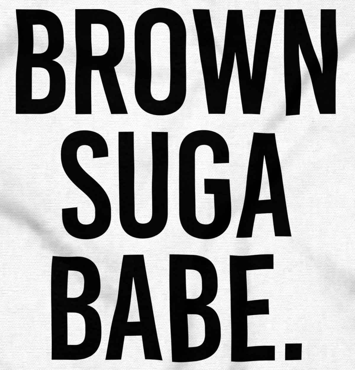 imageBrown Sugar Babe Cute Black Queen Womens Graphic T Shirt TeesWhite