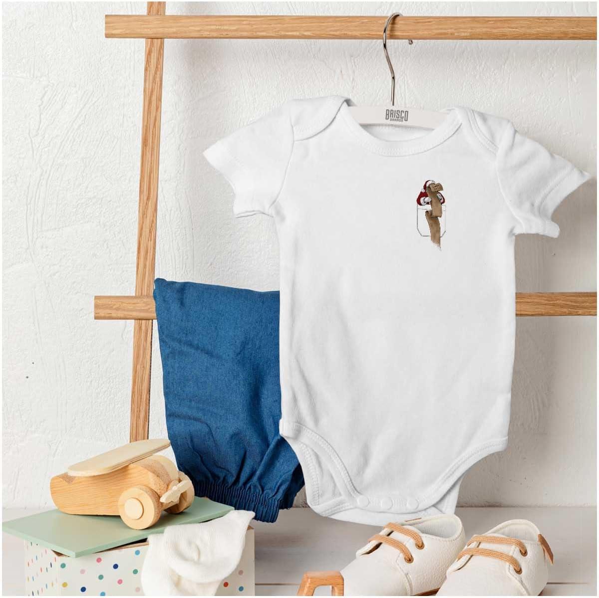 imageChristmas Santas Checklist Pocket Baby Romper Boys or GirlsWhite