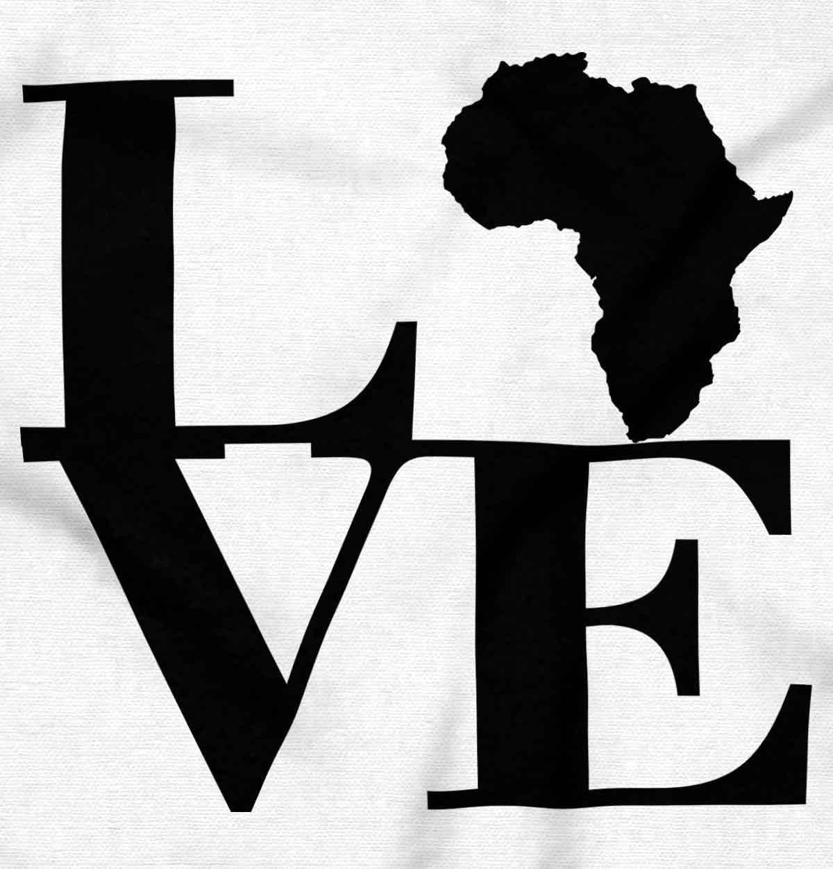 imageLove Africa Map Black African Pride Graphic T Shirt Men or WomenWhite