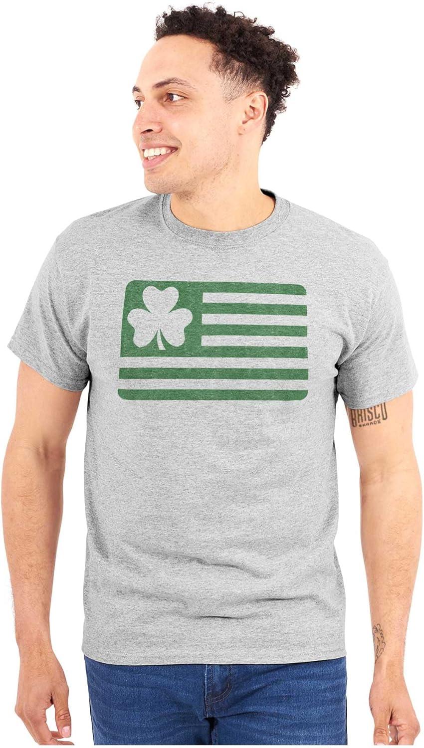imageSt Patricks Day IrishAmerican Pride Graphic T Shirt Men or WomenSport Grey