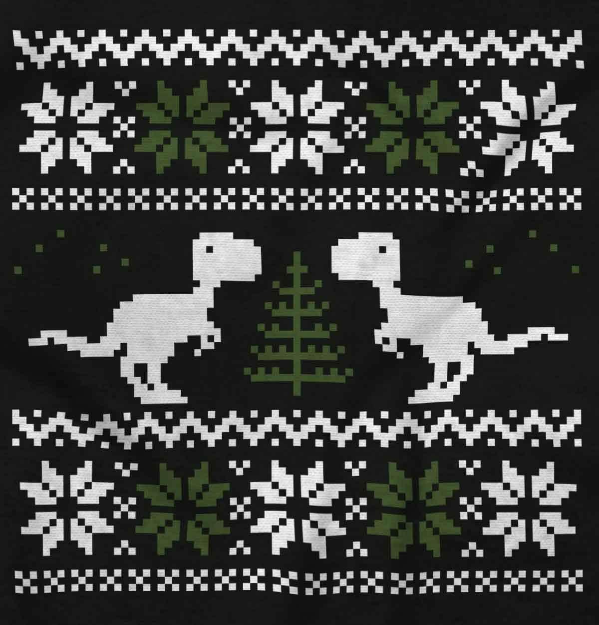 imageUgly Christmas TRex Dinosaur Party Graphic T Shirt Men or WomenBlack