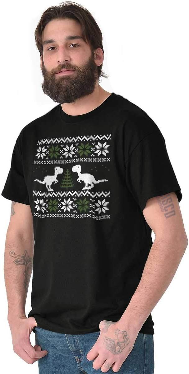 imageUgly Christmas TRex Dinosaur Party Graphic T Shirt Men or WomenBlack