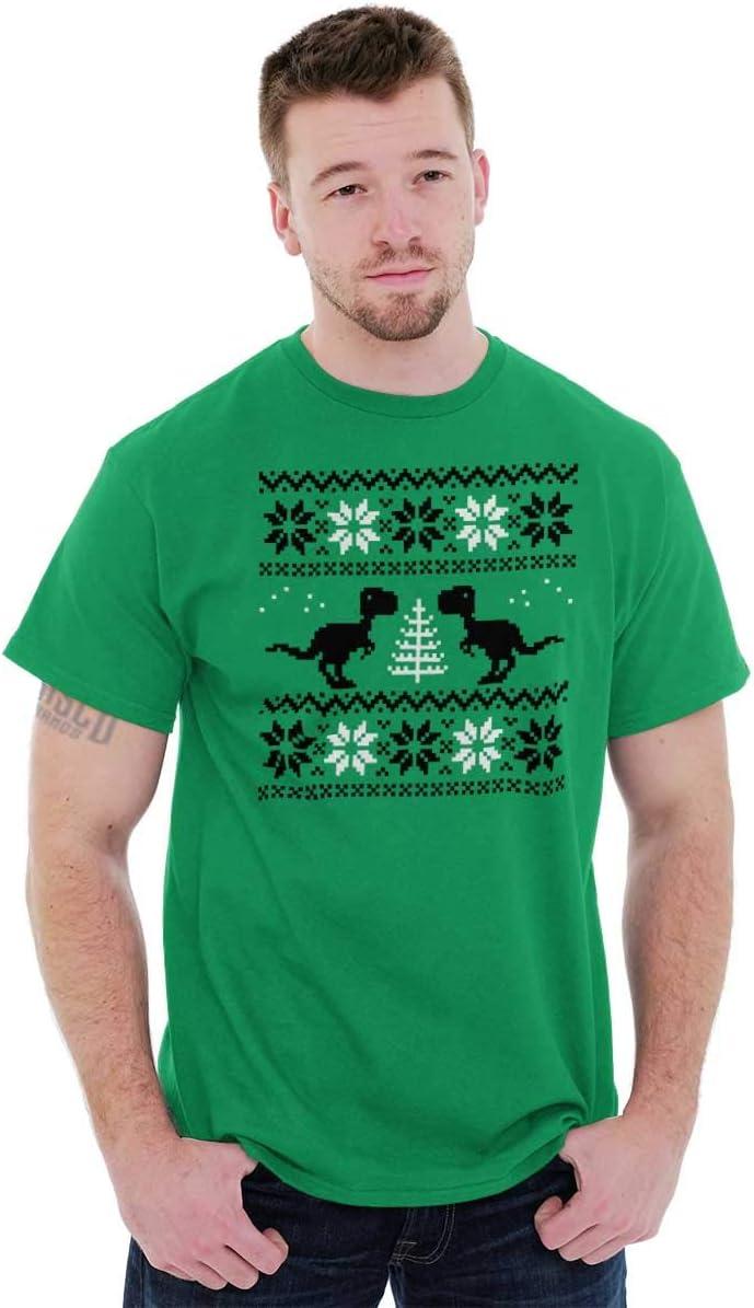 imageUgly Christmas TRex Dinosaur Party Graphic T Shirt Men or WomenIrish Green