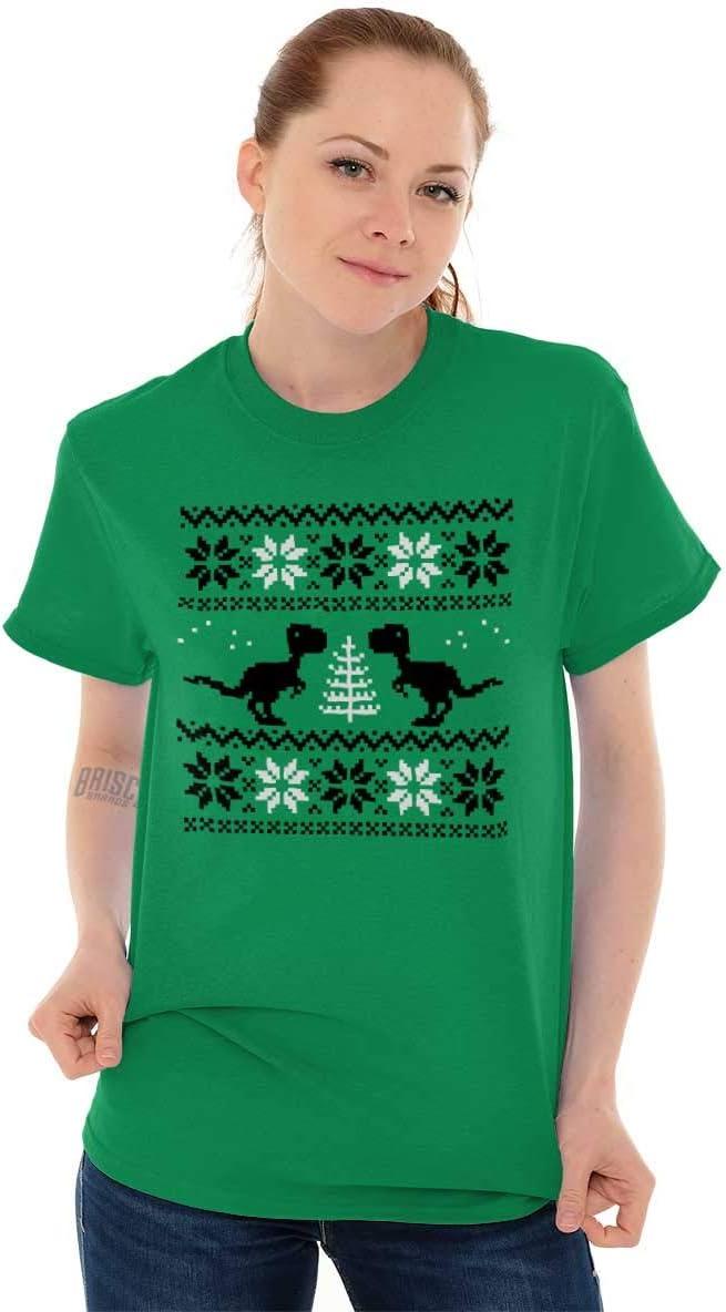 imageUgly Christmas TRex Dinosaur Party Graphic T Shirt Men or WomenIrish Green