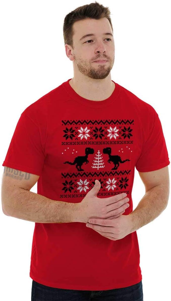 imageUgly Christmas TRex Dinosaur Party Graphic T Shirt Men or WomenRed