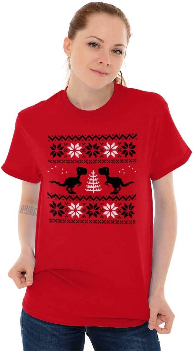 imageUgly Christmas TRex Dinosaur Party Graphic T Shirt Men or WomenRed