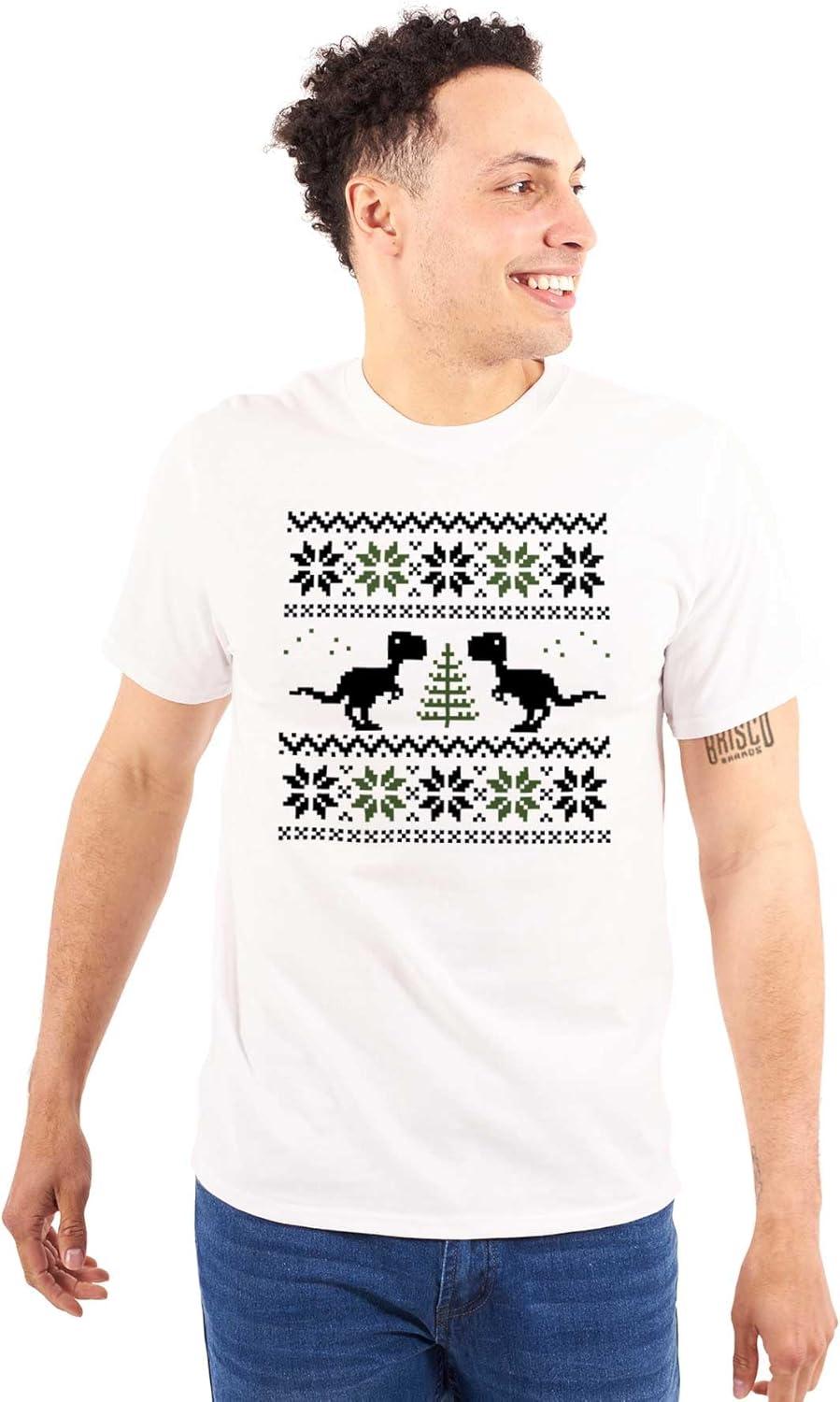 imageUgly Christmas TRex Dinosaur Party Graphic T Shirt Men or WomenWhite