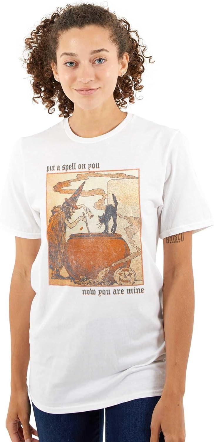 imageVintage Halloween Witches Brew Graphic T Shirt Men or WomenWhite