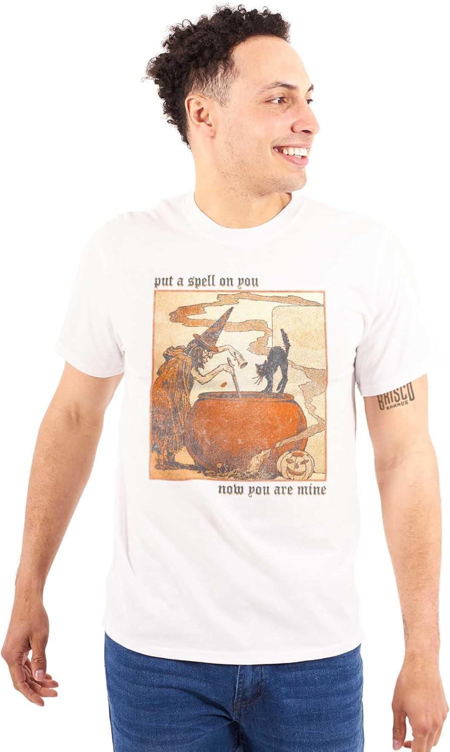 imageVintage Halloween Witches Brew Graphic T Shirt Men or WomenWhite