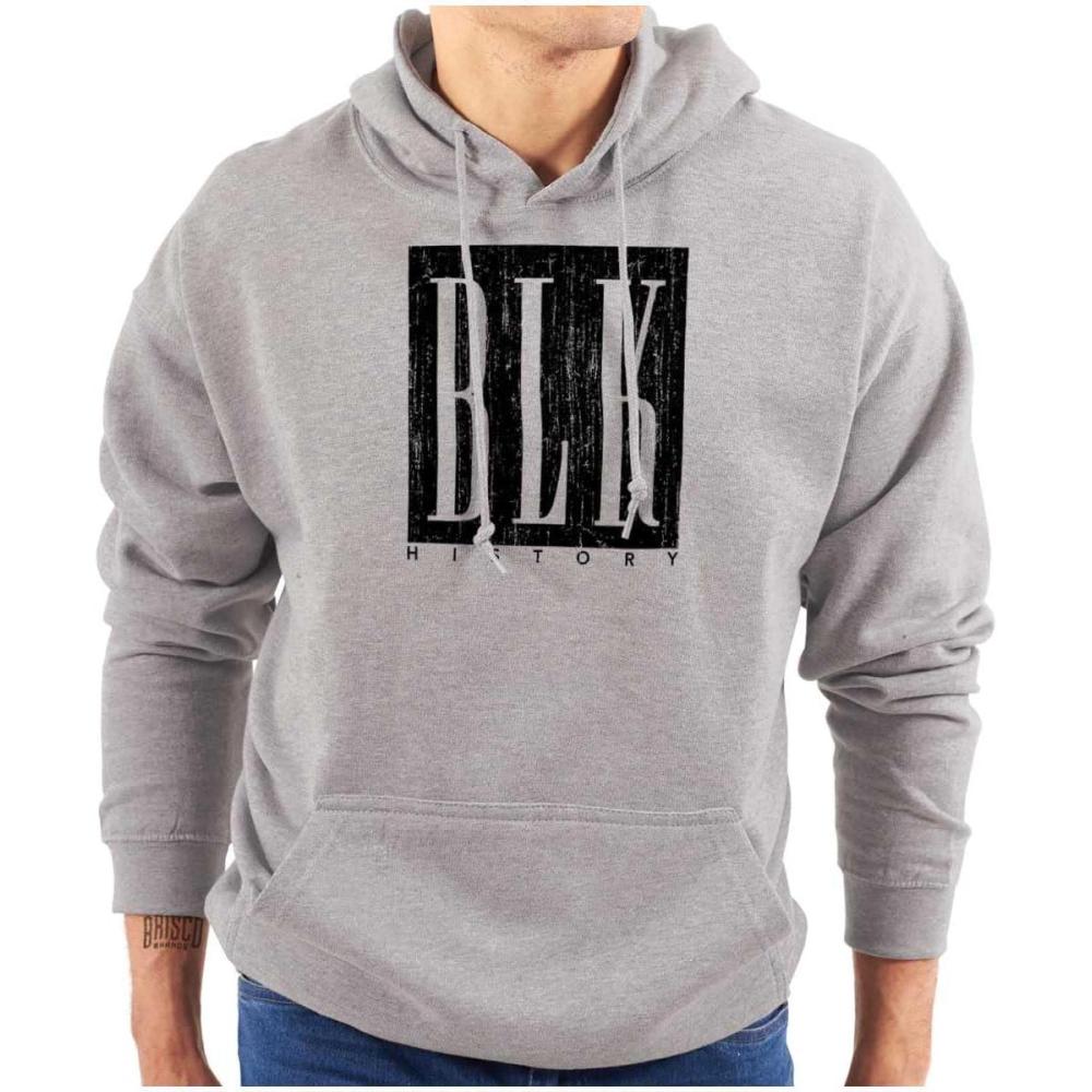 imageBLK History Black Pride Movement Hoodie Sweatshirt Women MenSport Grey