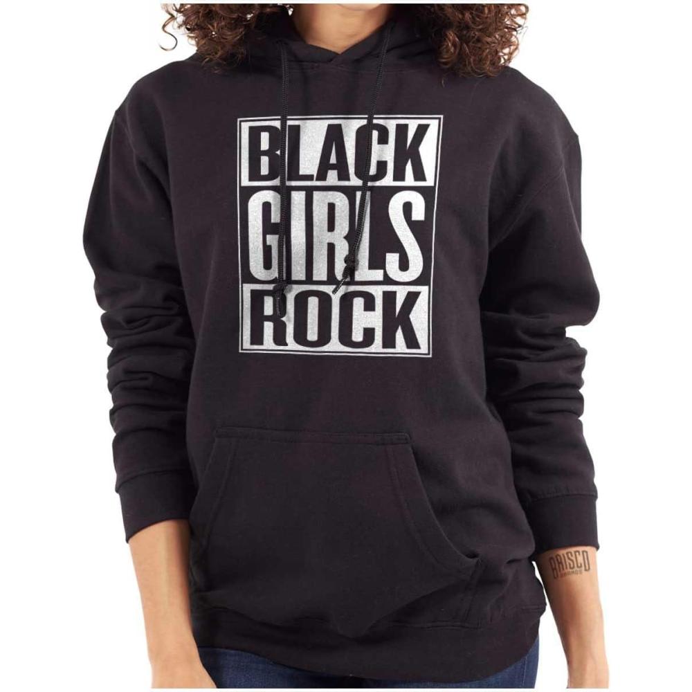 imageBlack Girls Rock Melanin Queen Hoodie Sweatshirt WomenBlack