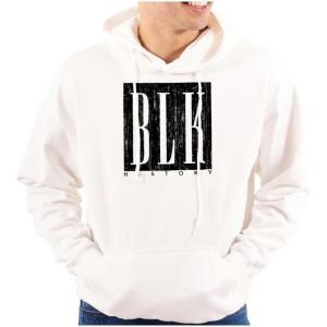 BLK History Black Pride Movement Hoodie Sweatshirt Women Men(White)