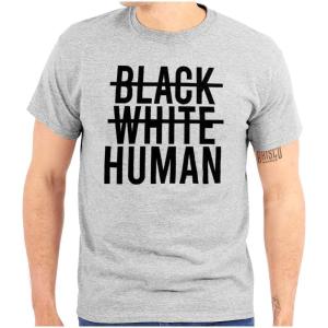 Brisco Brands Race Equality Human Rights Black Life Graphic T Shirt Men or Women(Sport Grey)