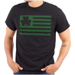 St Patrick’s Day Irish-American Pride Graphic T Shirt Men or Women(Black)