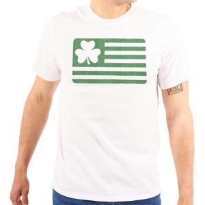 St Patrick’s Day Irish-American Pride Graphic T Shirt Men or Women(White)