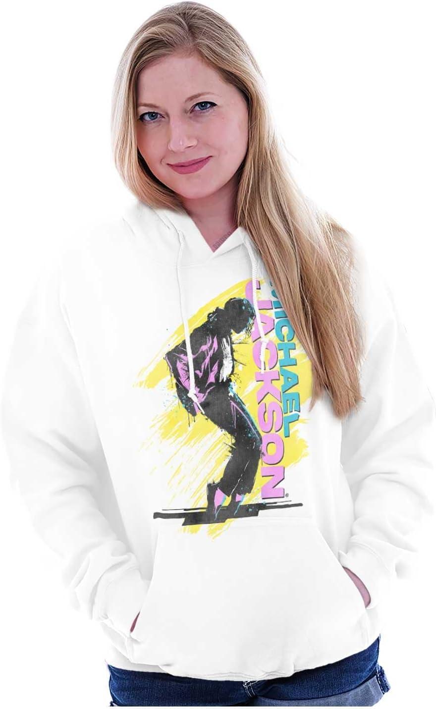 imageBrisco Brands Michael Jackson 90s Toe Stand Dance Hoodie Sweatshirt Women MenWhite