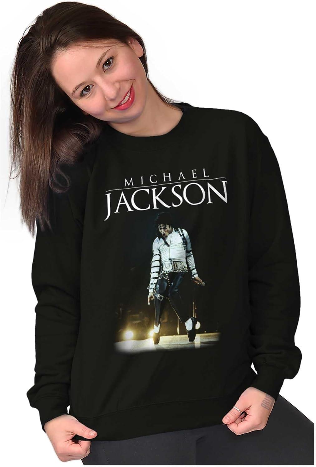 imageBrisco Brands Michael Jackson Bad Tour Toe Stand Sweatshirt for Men or WomenBlack
