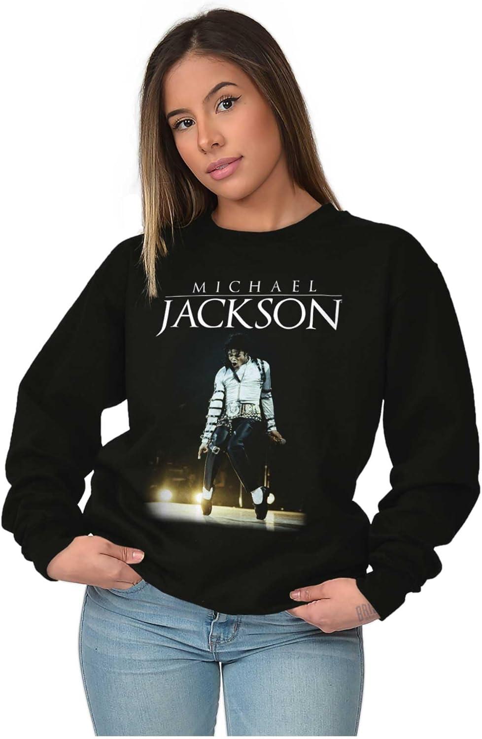 imageBrisco Brands Michael Jackson Bad Tour Toe Stand Sweatshirt for Men or WomenBlack