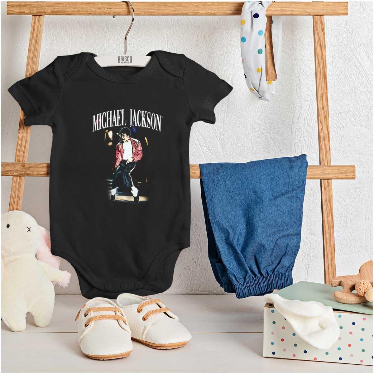 imageBrisco Brands Michael Jackson Thriller Toe Stand Baby Romper Boys or GirlsBlack