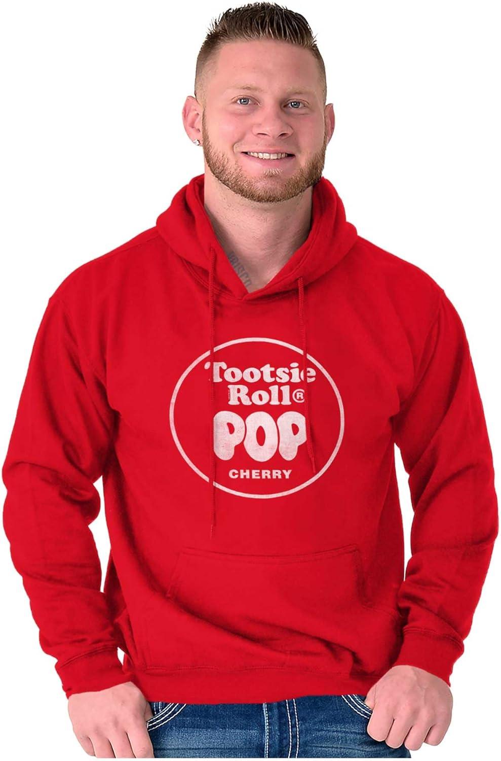 imageBrisco Brands Tootsie Roll Pop Banana Flavored Candy Hoodie Sweatshirt Women MenCherry