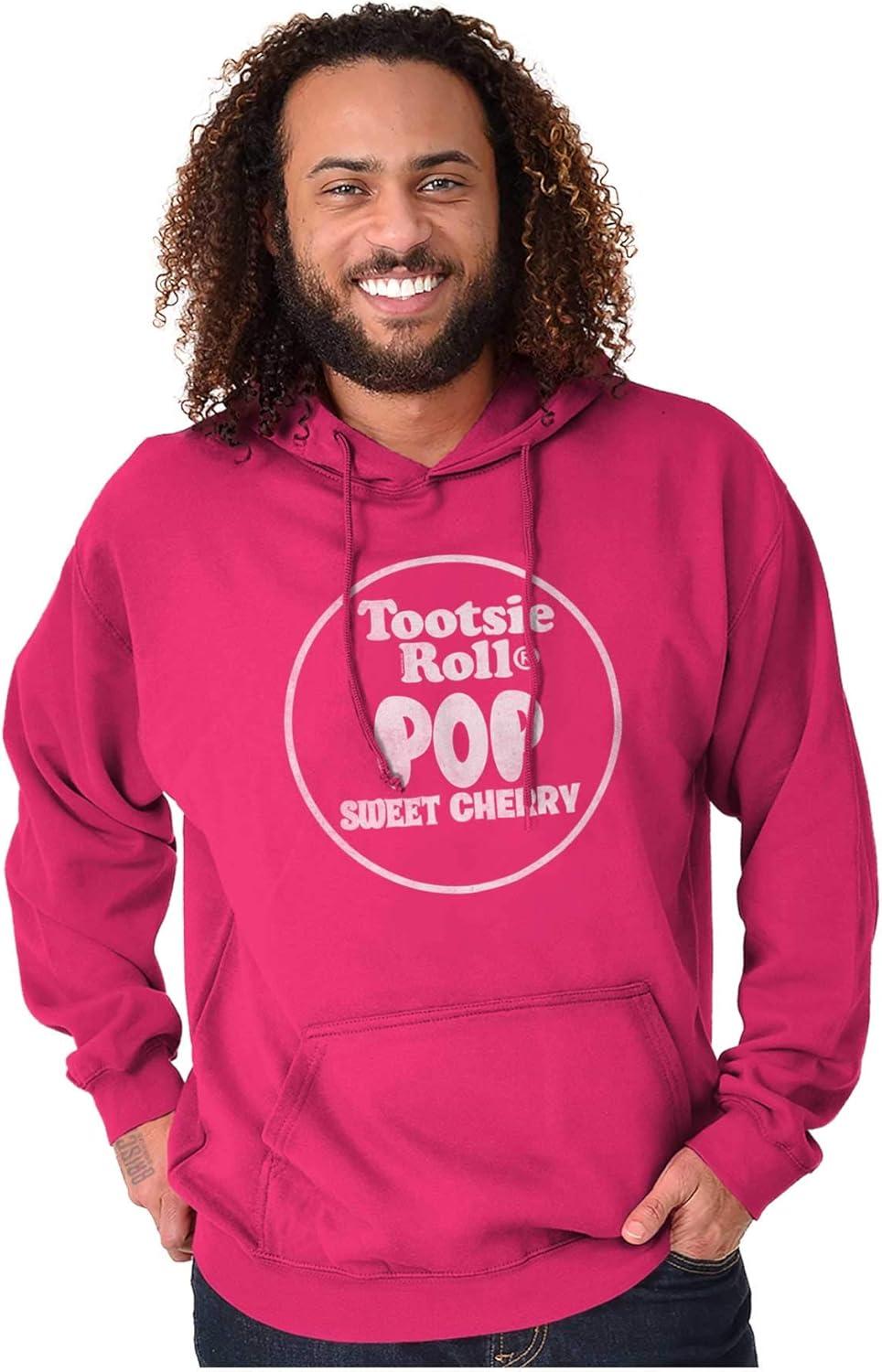 imageBrisco Brands Tootsie Roll Pop Banana Flavored Candy Hoodie Sweatshirt Women MenSweet Cherry