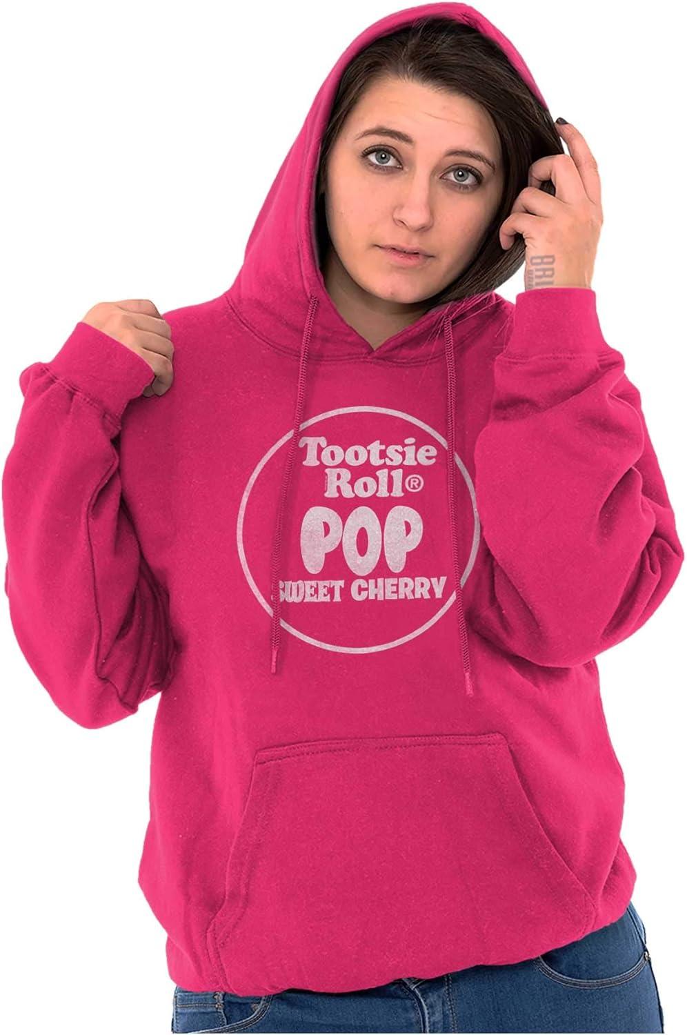 imageBrisco Brands Tootsie Roll Pop Banana Flavored Candy Hoodie Sweatshirt Women MenSweet Cherry