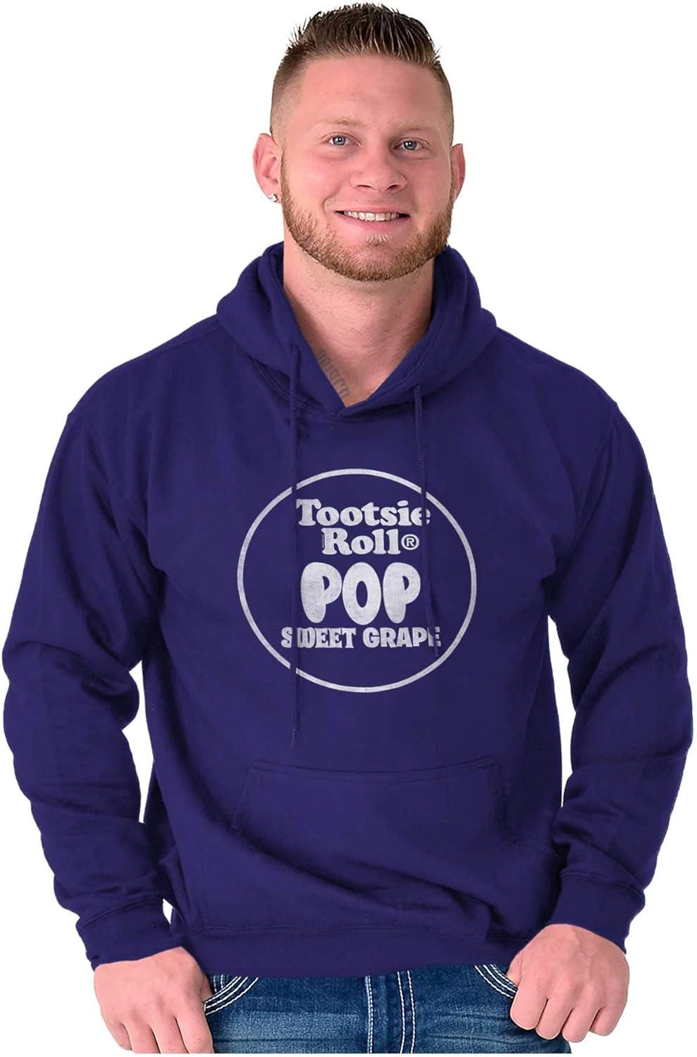imageBrisco Brands Tootsie Roll Pop Banana Flavored Candy Hoodie Sweatshirt Women MenSweet Grape