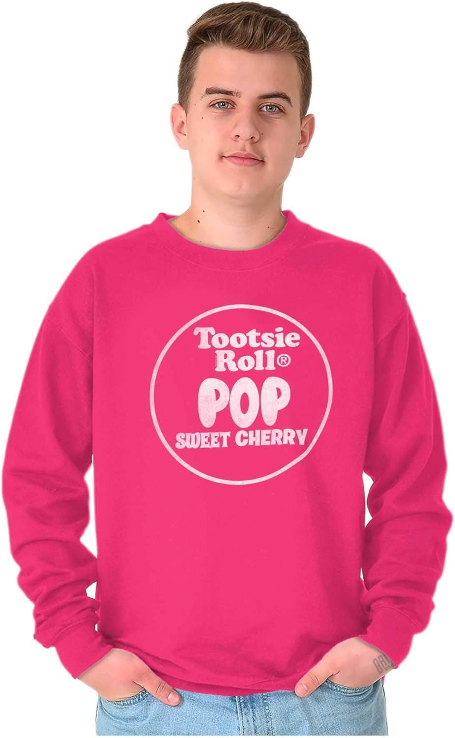 imageBrisco Brands Tootsie Roll Pop Banana Flavored Candy Sweatshirt for Men or WomenSweet Cherry