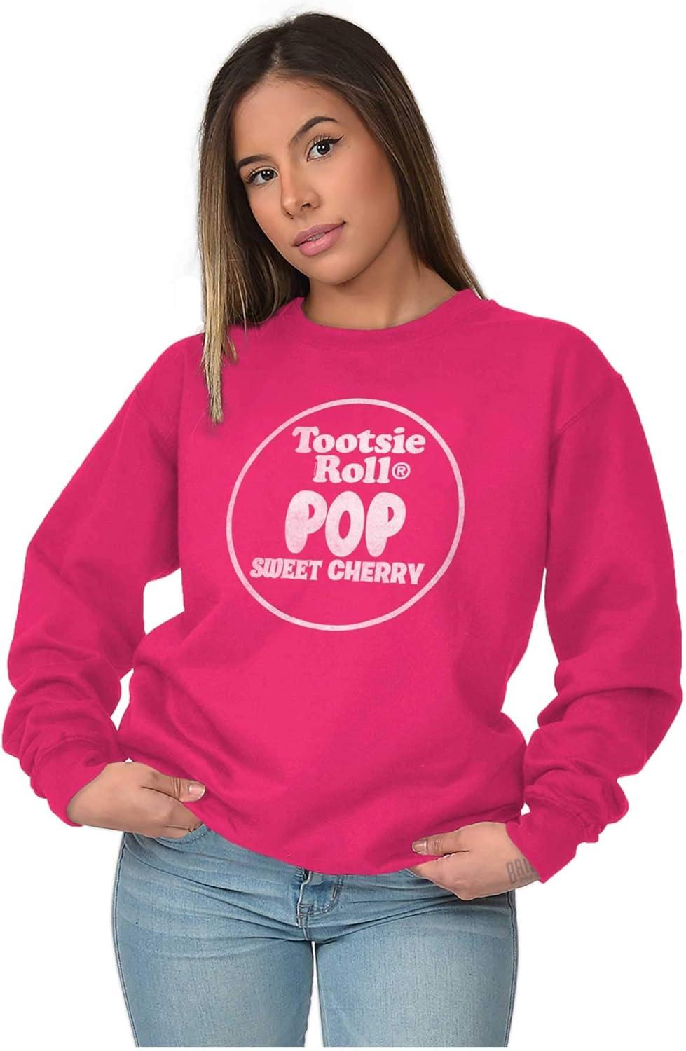 imageBrisco Brands Tootsie Roll Pop Banana Flavored Candy Sweatshirt for Men or WomenSweet Cherry