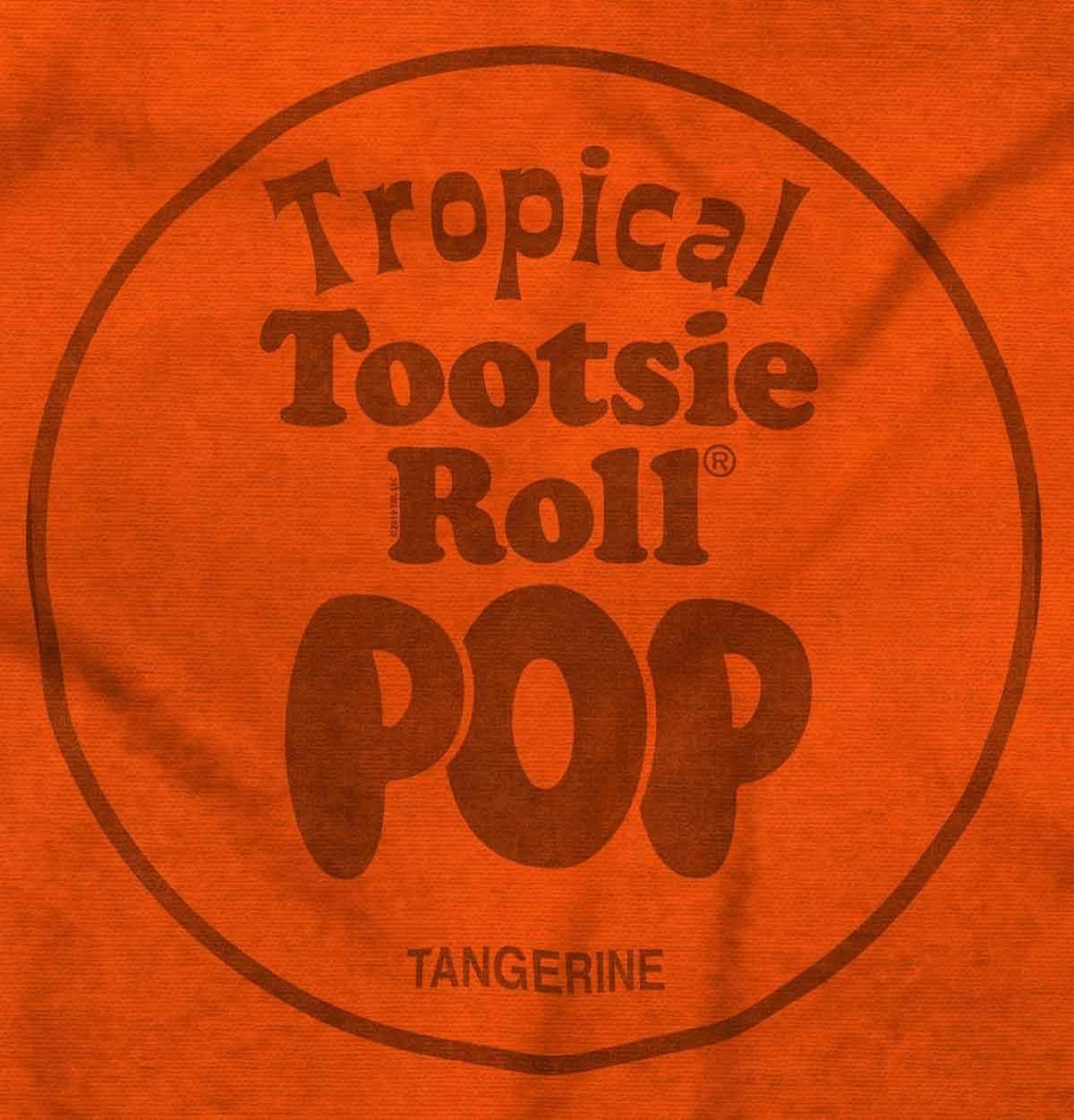imageBrisco Brands Tootsie Roll Pop Banana Flavored Candy Sweatshirt for Men or WomenTropical Tangerine