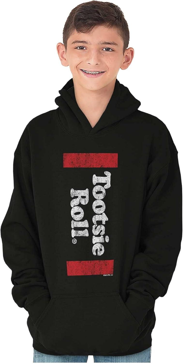 imageBrisco Brands Vintage Candy Logo Retro Tootsie Roll Youth Hoodie Boy Girl