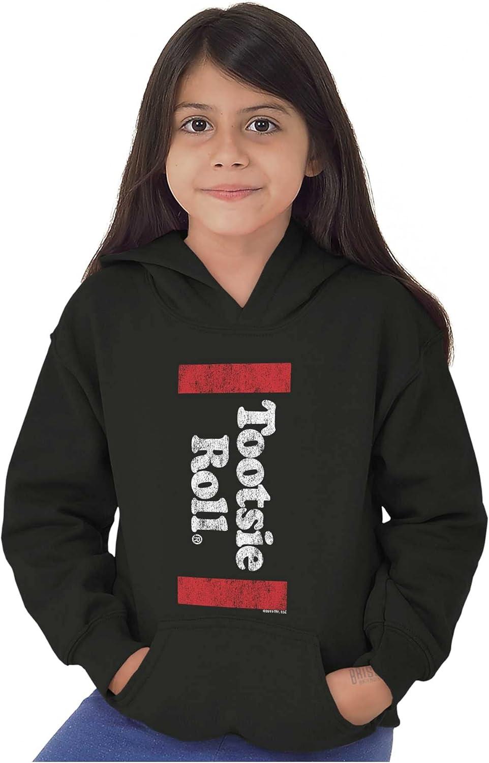 imageBrisco Brands Vintage Candy Logo Retro Tootsie Roll Youth Hoodie Boy Girl