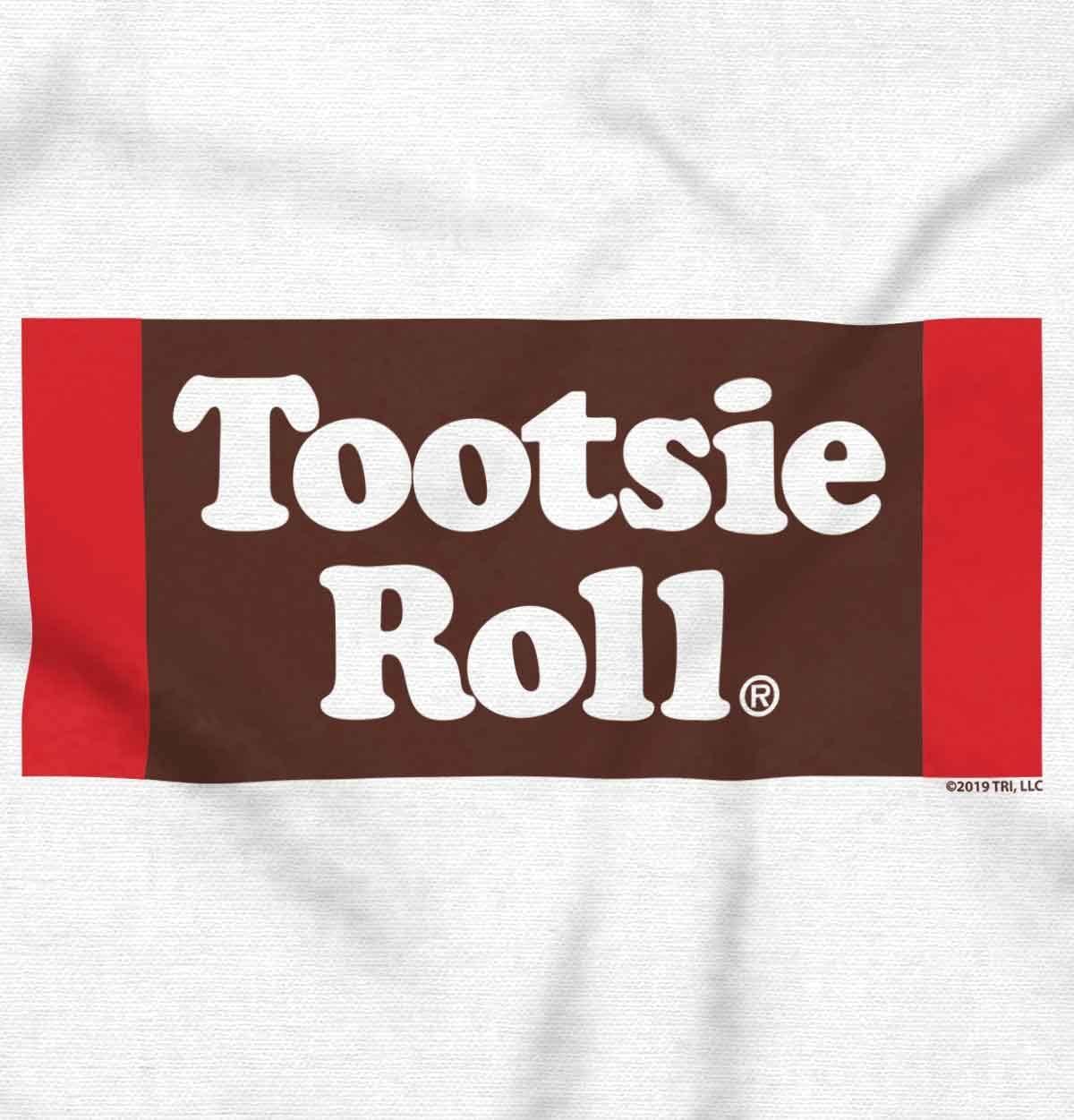 imageBrisco Brands Vintage Retro Candy Logo Tootsie Roll Baby Romper Boys or GirlsWhite