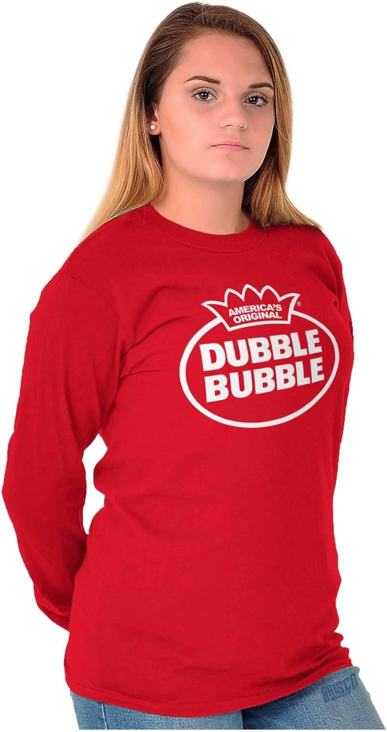 imageDistressed Dubble Bubble Retro Double Long Sleeve Tshirt Men WomenRed