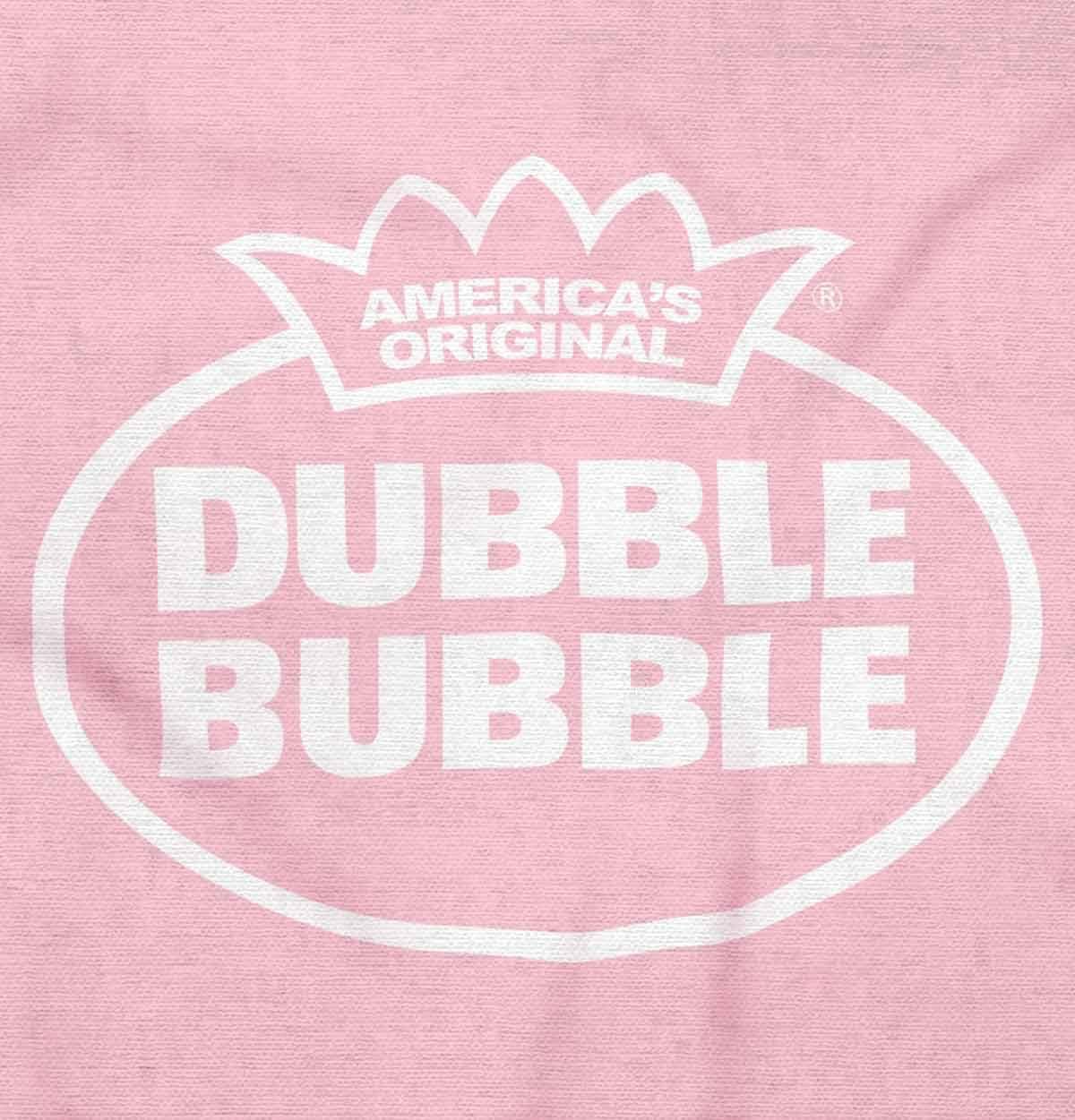 imageDistressed Dubble Bubble Retro Double Womens Slim Fit Graphic TeeAzalea