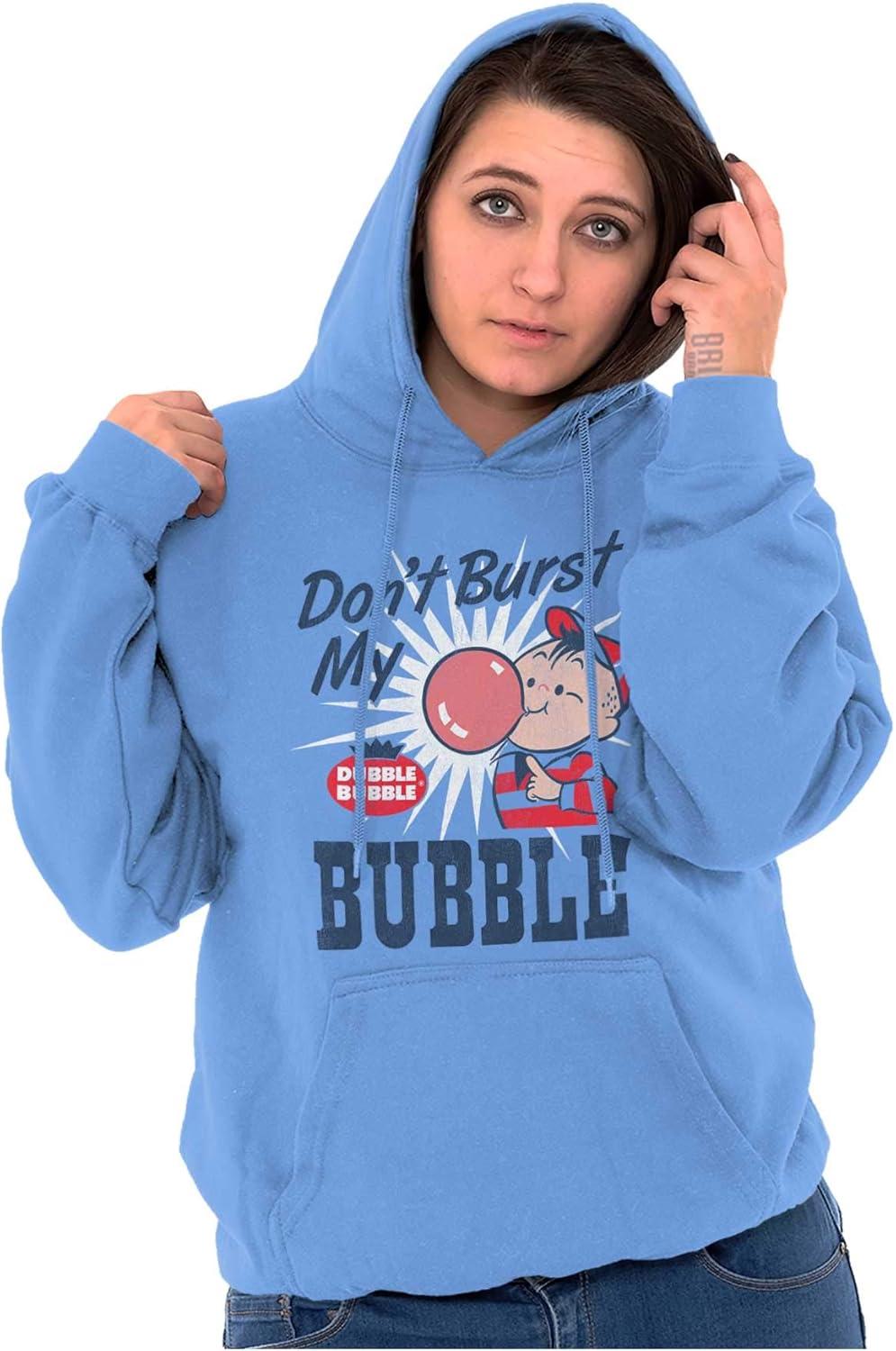 imageDont Burst My Dubble Bubble 80s Candy Hoodie Sweatshirt Women MenCarolina Blue