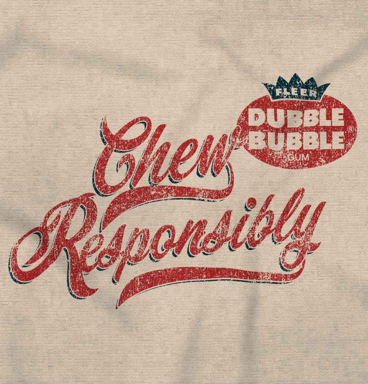 imageDubble Bubble Chew Responsibly Graphic T Shirt Men or WomenSand