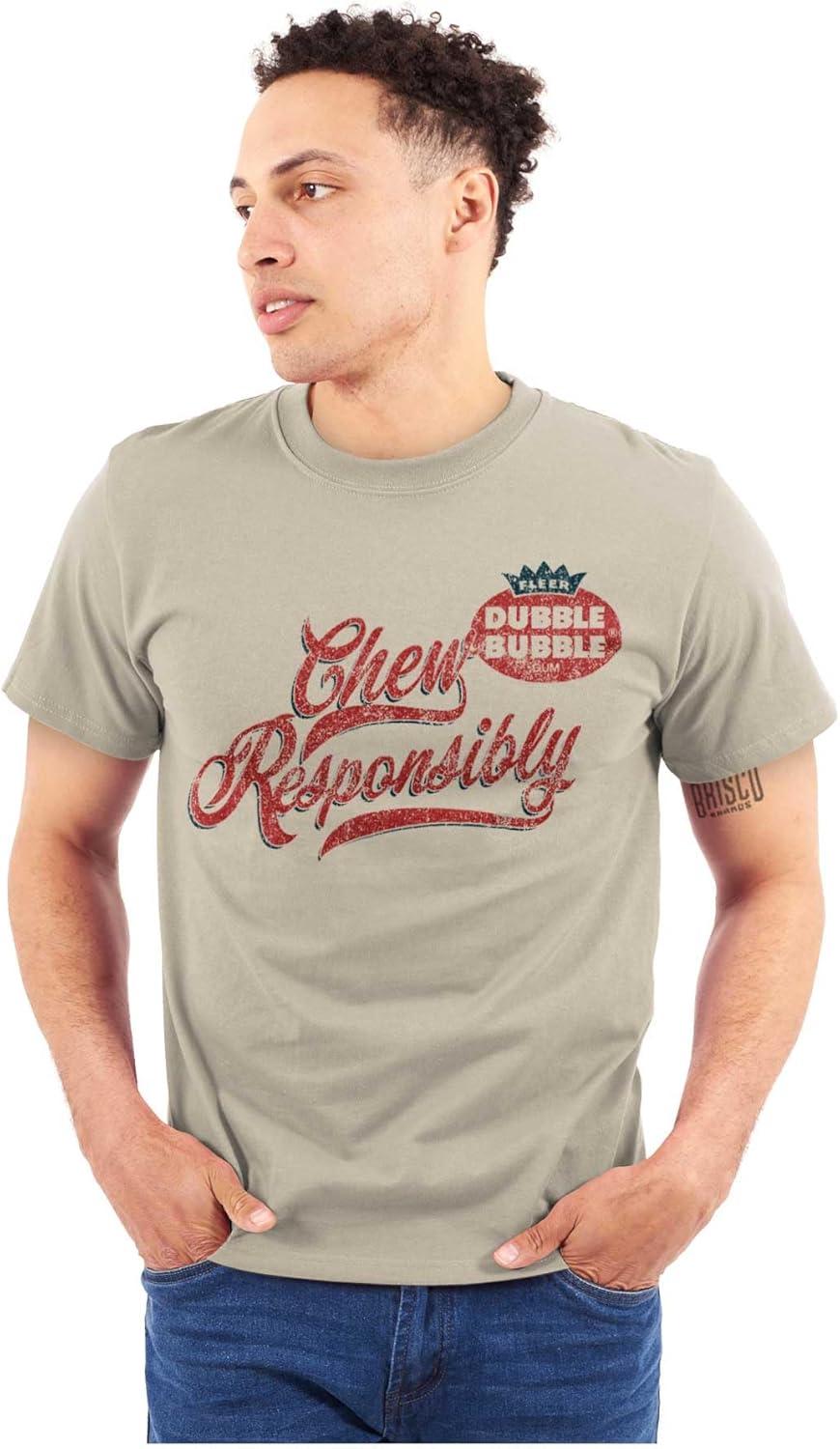 imageDubble Bubble Chew Responsibly Graphic T Shirt Men or WomenSand
