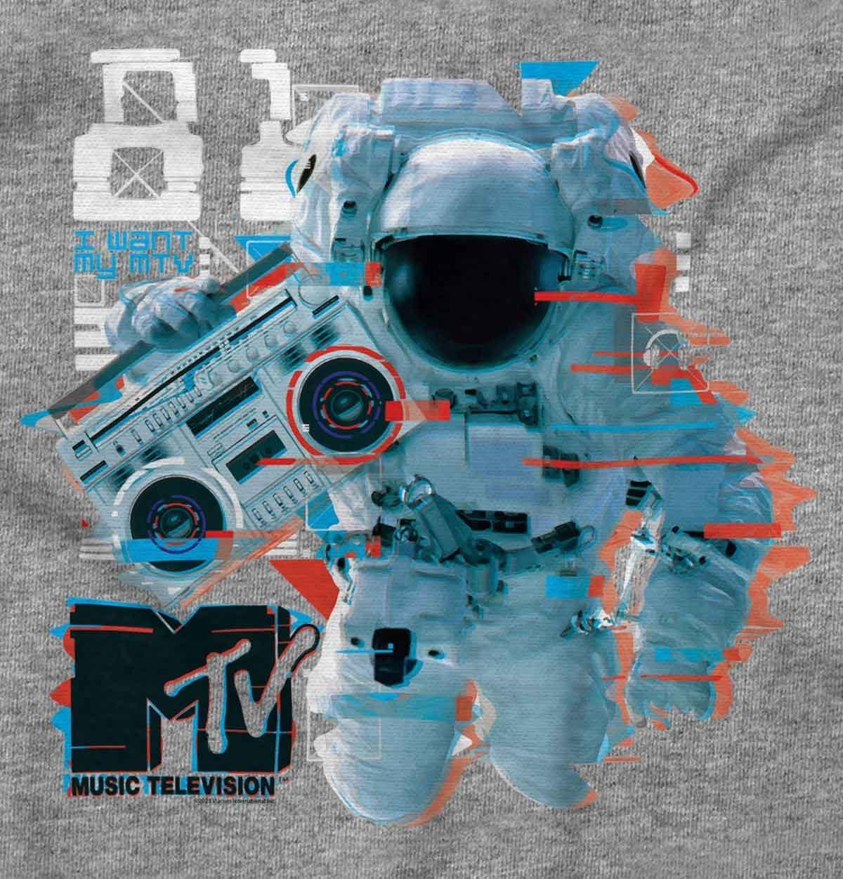 imageMTV Static Glitch Boombox Moon Man Toddler Boy Girl T ShirtHeather