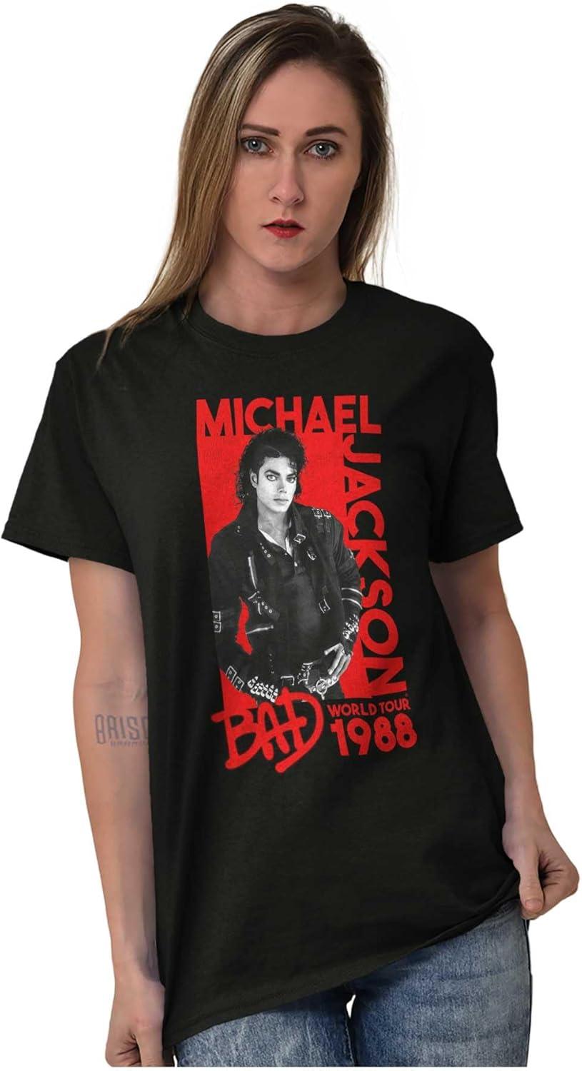 imageMichael Jackson Bad World Your 1988 Graphic T Shirt Men or WomenBlack